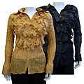 Seessel Women's Long-sleeve Ruffled Shirt