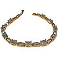 Goldplated Cubic Zirconia Tennis-style Bracelet
