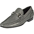 Dolce & Gabbana Men's Grey Leather Slip-ons