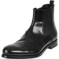 Prada Men's Black Leather Boots