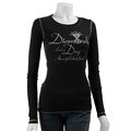 Zissou & Spike Women's Diamonds and Dog Top
