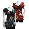 Joy Women's Plus Size Printed Short-sleeve Top
