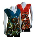 Anahi Women's Printed Cap Sleeve Shirt