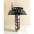 Vortex Tempered Glass Bathroom Sink