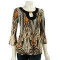 Nicola Women's Pleated Keyhole Blouse