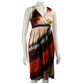 Robin Howe Women's Sunset Ombre Silk Babydoll Dress