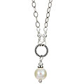 Charming Life Sterling Silver White Freshwater Pearl Necklace (7-8 mm)