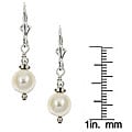 Sterling Silver White Freshwater Pearl Earrings (7-8 mm)