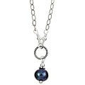 Sterling Silver Grey Freshwater Pearl Necklace (7-8 mm)