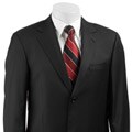 Ideal by Zanetti Men's Dark Charcoal Wool Suit