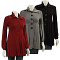 After The Rain Women's Puff-sleeve Cardigan