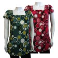 Elizabeth Women's Short-sleeve Circle Printed Top