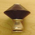 Cobalt Blue Glass Mushroom Cabinet Knob