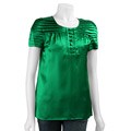 Walter Women's Silk Short-sleeve Tiered Blouse