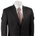 Joe by Joseph Abboud Men's Charcoal Stripe Wool Suit