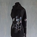 Cotton 'Midnight Hydrangea' Shawl (Thailand)