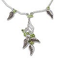Sterling Silver 'Promise' Peridot Necklace (Thailand)