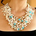 Sterling Silver 'Offer of Grace' Pearl and Quartz Necklace (Thailand)