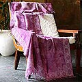 Wool 'Amethyst Secret' Throw (India)