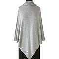 Alpaca Wool 'Steel Riding Hood' Poncho (Peru)