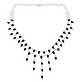 Sterling Silver Onyx 'Cascade' Necklace (India)