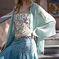 Wool 'Sea Green Dream' Shawl (India)