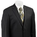 Joe by Joseph Abboud Men's Charcoal Stripe Wool Suit