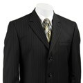 MICHAEL Michael Kors Men's Black Stripe Wool Suit