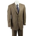 MICHAEL Michael Kors Men's Taupe Stripe Wool Suit