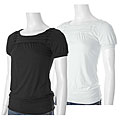 Timing Brand Junior's Short-sleeve Pleated Shirt