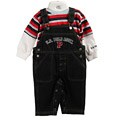 U.S. Polo Assn. Infant Boy's Overalls and T-shirt