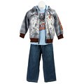 US Polo Boy's 3-piece Jean/ Hoodie and T-shirt Set