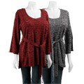 212NY Women's Plus Size Square-neck Tunic Sweater