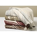 Paisley Print Microplush Throw