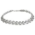 Sterling Silver 7-inch Panther Link Bracelet