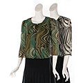 Serenade Women's Sheer Print 2-piece Blouse