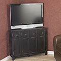 Satin-black Windsor TV Console