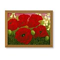 John Newcomb 'Poppies and White Irises' Art