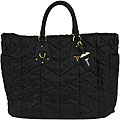 Prada Large Black Tessuto Quilted Tote