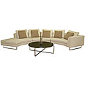 Parnell Beige Sofa and Coffee Table Set