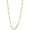 14k Gold over Silver 24-inch Figaro Chain