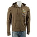 Ed Hardy Men's Beast of Burden Stud/ Stone Hoodie