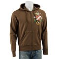 Ed Hardy Men's Surf or Die Stud/ Stone Hoodie