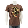 Ed Hardy Men's Premium Eagle Anchor Rhinestone Shirt