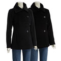DKNY Cashmere Blend Wool Pea Coat