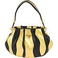 Prada Mini Nappa Striped Hobo Bag