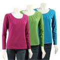 Rafaella Women's Pintuck Scoop Neck Top