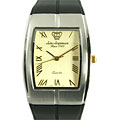 Jules Jurgensen Men's Rubber Strap Gold Dial Watch