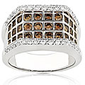 18k Gold 1 7/8ct TDW Champagne Diamond Band (G-H, VS) (Size 7.5)