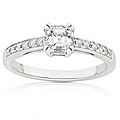 14k Gold 7/8ct TDW Asscher Diamond Engagement Ring (H-I, SI-I1)